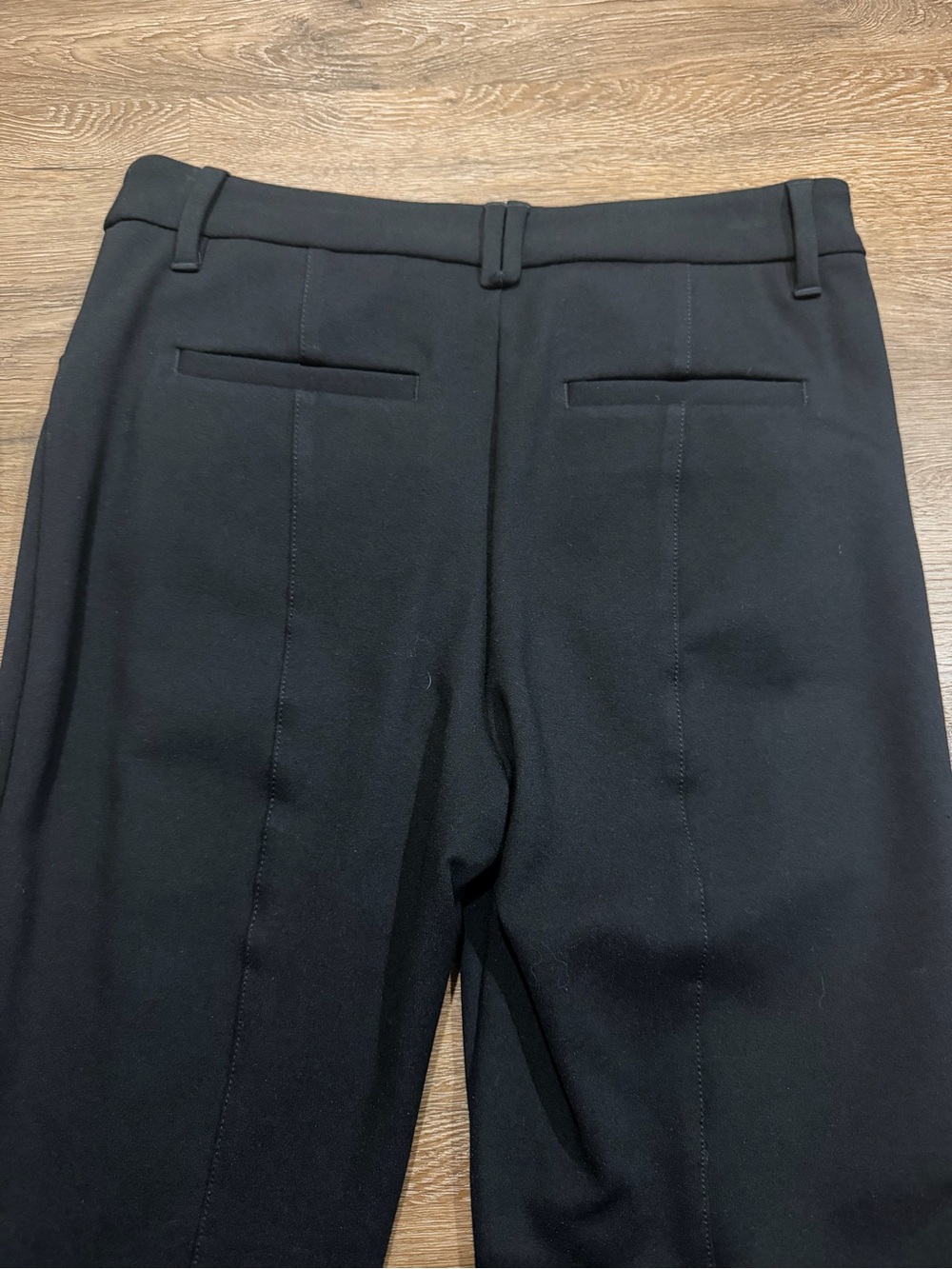 Anthropologie Essential Trouser Flare Black Pants Size 2 Long 32” Inseam - Picture 8 of 11